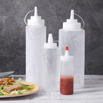 Bottiglia di ketchup Bottiglia di plastica salsa di plastica